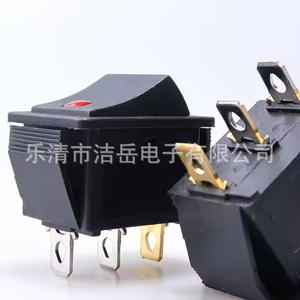 Interruptor basculante Kcd4 con indicador rojo de 15A, plástico PA66, impermeable, eléctrico, para piezas de ollas arroceras - Product Image 2