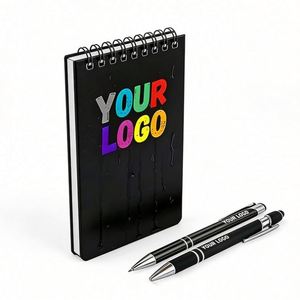 Custom <b>A5</b> Size Waterproof Stone Paper Top Spiral Bound Memo Notebook PP Saddle Stitching Colored <b>Notepads</b> for Outdoor Office Use - Product Image 1