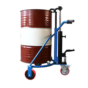 중국 제조 업체 직접 판매 뜨거운 판매 저렴한 수동 지게차 유압 트롤리 오일 드럼 리프터 트럭 - Product Image 2