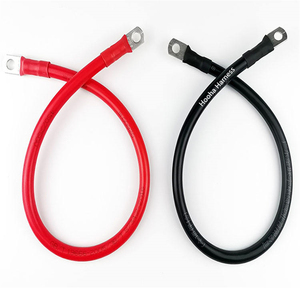 8 AWG 8mm PVC terisolasi 600V kabel baterai dinilai dengan cincin kode warna Lugs merah kawat tembaga hitam untuk koneksi arus tinggi - Product Image 5