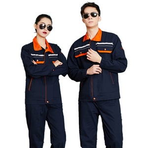 Nouvelle conception de vêtements de travail en pur coton, uniformes de construction durables et personnalisés avec des caractéristiques antistatiques et réfléchissantes, combinaisons de travail - Product Image 2