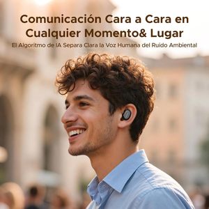 Audífonos Inalámbricos Intrauditivos con 32 Horas de Batería, Controlador de 10 mm, Sonido de Alta Fidelidad, Reducción de Ruido con IA, Llamadas, Compatibilidad con Aplicaciones, Función de Localización - Product Image 6