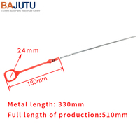 Dipstick oli mesin 510mm, kualitas tinggi, Dipstick oli mesin diuntuk Honda Civic Del Sol 16L 1996-2000, Dipstick minyak mobil