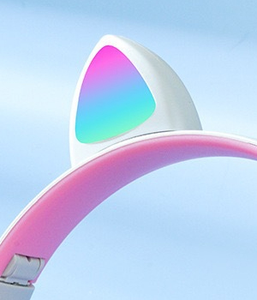 Audífonos Originales de Fábrica P47m con Orejas de Gato, Audífonos Inalámbricos Dinámicos para Juegos, Regalos para Niñas y Niños, para Viajes y Móviles - Product Image 2