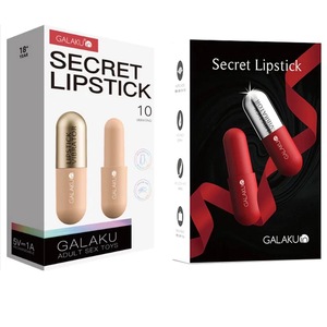 Mini vibromasseur étanche rouge en forme de balle pour femmes, 20 modes, en silicone intégral, pour point G et mamelons, rechargeable, jouet sexuel sûr en forme de rouge à lèvres - Product Image 4