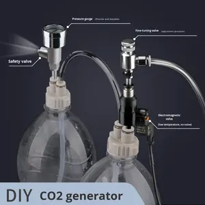 D201DIYCO2 電磁式<span class=keywords><strong>CO2</strong></span>発生器 水槽 水生植物用 プラスチック・金属製 自作DIY 魚タンクアクセサリー - Product Image 3