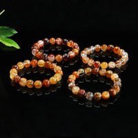 Bracelets en quartz naturel 3A avec fleurs incluses Aiyu en gros, bracelets en cristal uniques, diffusion en direct e-commerce