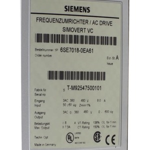 ไดรฟ์ AC ของซีเมนส์ รุ่น Simovert VC 6SE7018-0EA61 3AC 380V 8A ผลิตในประเทศเยอรมนี - Product Image 1