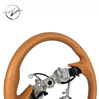 Volant sport personnalisé à 3 branches en cuir marron pour Lexus ES, IS, GS, LS, NX, RX, IS350, IS200