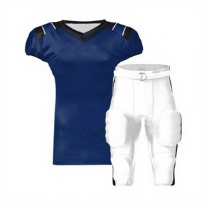 Ensemble de maillots de football américain pour hommes de qualité supérieure, uniforme d'équipe personnalisé, impression par sublimation, 100% polyester extensible respirant, taille plus - Product Image 1