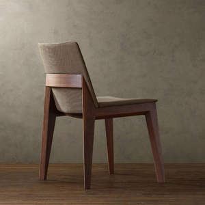 Madeira maciça luxuosa do projeto nórdico que janta a mobília moderna do escritório home da cadeira para o material confortável do couro do uso da cozinha da escola - Product Image 2