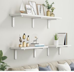 GQK GW2572907 Stainless Steel & Density Board Wall-Mounted Storage Rack Partition Wallboard <b>Shelf</b> with Easy Installation - Product Image 4