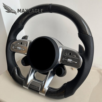 Volant en fibre de carbone forgée avec écran LED style AMG pour Mercedes-Benz Classe C/E/S/GLC/GLE Modèles AMG 2019-2024