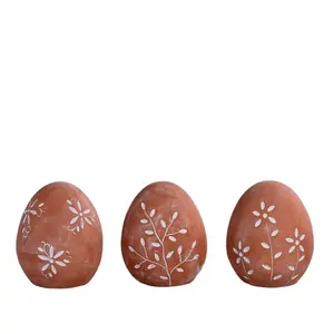Ручная роспись керамическое пасхальное яйцо с цветочным украшением
