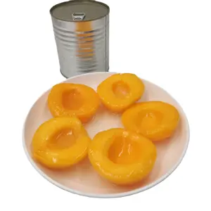 820g Obst konserven Köstlicher gelber Pfirsich in Dosen, geschnitten in leichtem Sirup