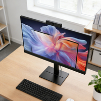 Custom Logo 23.8 Inch All One PC Intel Core I3/i5/i7/i9 Windows 10 SSD+HDD Business Desktop Computer Monoblock for Hotel Room
