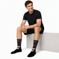 Chaussettes fantaisie pour Halloween, mi-mollet, imprimées en 3D, tricotées, décontractées, pour fêtes