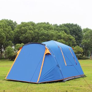 Tenda Camping Lipat Portabel Anti-Nyamuk Bahan Nilon Lapis Ganda OEM 4-5 Orang, Laris Manis dan Tahan Lama - Product Image 3