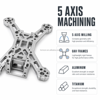 Pièces de drone usinées sur mesure par CNC, cadres UAV en aluminium et titane, fabricant OEM 5 axes