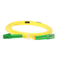 Câble de brassage fibre optique compatible 5G LC/APC-LC/APC SM Simplex OS2 9/125um jaune 2.0mm LSZH, vente en gros usine
