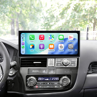 ZWNAV Écran 15,8 pouces, Carplay sans fil pour MITSUBISHI Outlander 2014-2022, Android 15, navigation GPS, lecteur multimédia, autoradio DVD