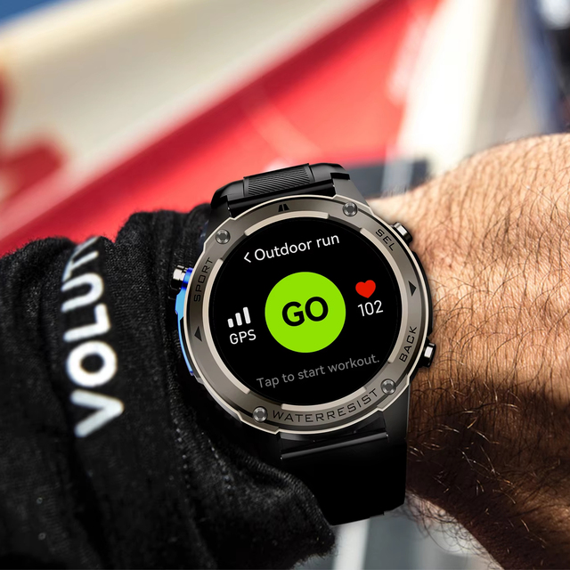 Premium 1.43" AMOLED Smartwatch Military-Grade Metal Bezel,170+ Sports Modes, 5ATM Waterproof & Multi-GNSS Tracking DM56 Relogio