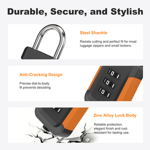 <span class=keywords><strong>Cadenas</strong></span> à combinaison pour casiers - <span class=keywords><strong>Code</strong></span> à 3 chiffres, durable et élégant, idéal pour la salle de sport/l'école/le bureau, pour une sécurité accrue - Product Image 4
