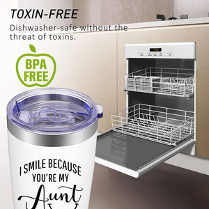 20ออนซ์ฉันยิ้มคุณเป็นป้า<span class=keywords><strong>ของ</strong></span>ฉันแก้วถ้วยกระติกน้ําร้อนที่สมบูรณ์แบบวันเกิดของขวัญวันแม่ป้า<span class=keywords><strong>หลาน</strong></span>ชายหลานสาวแก้วกาแฟ - Product Image 4