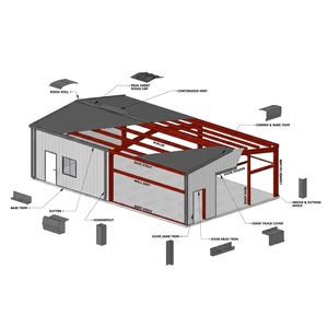 Almacén de Estructura de Acero Libre de Termitas, Taller Metálico Prefabricado que Reemplaza la Madera para un Almacenamiento Duradero en Myanmar - Product Image 1