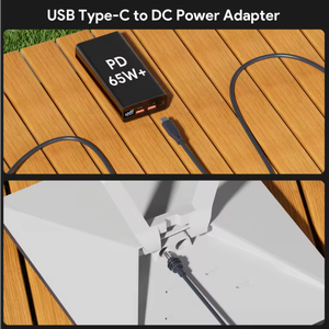 Câble d'alimentation USB Type-C Starlink 5A à charge rapide avec gaine PVC/Nylon – Plusieurs longueurs disponibles pour écouteurs, caméra, voiture - Product Image 3
