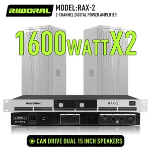 RAX-2 מפעל ריווראל 2 ערוצי 1600w כוח מגבר מקצועי סוג d שימוש לביצוע