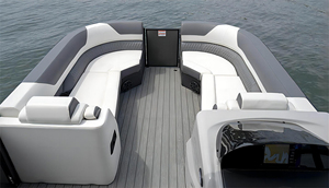 เรือพอนทูนไฟเบอร์กลาสสวยงามขายดีจาก Ecocampord เรือตกปลาได้รับการรับรองมาตรฐาน CE พร้อมจำหน่าย - Product Image 3