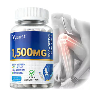 Cápsulas de Gel Suave de Calcio y Vitamina D3 para Adultos, OEM/ODM, Fortalecen los Músculos Dentales, Mejoran la Salud Ósea, Personalizables, Bajo en Azúcar - Product Image 1