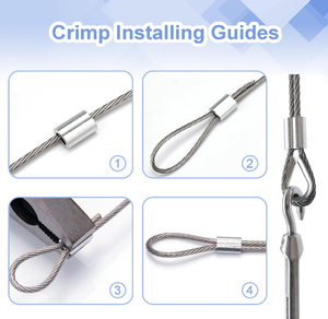 कारखाने प्रत्यक्ष स्टेनलेस स्टील एल्यूमीनियम आस्तीन तार तार रस्सी के लिए केबल थीमबल्स रिगिंग - Product Image 5