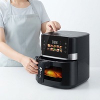 Penjualan Terbaru Anbolife 6L Penggorengan Udara Modern Berbahan Logam Kontrol Layar Sentuh Digital Multi-Fungsi Bebas PFAS Non-Toksik untuk Rumah Tangga