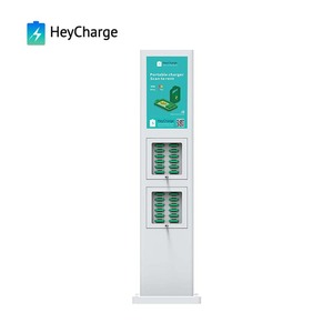 Kiosque de charge de vente chaude avec <span class=keywords><strong>LED</strong></span> Digital Signage POS Card Reader Location Powerbank Station Holder Option pour téléphones portables - Product Image 6