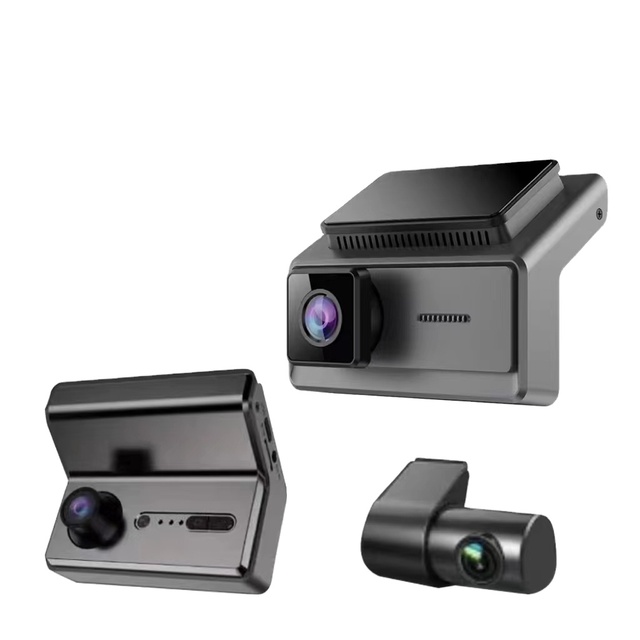 Factory 2 Inches Screen 4k Dash Cam Front and Rear Inside 3 Lens 4k Wifi Gps Dashcam 4k Car Black Box Dash Camera 4k Dash Cam