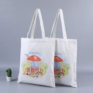 Bolsa de Compras de Lona de Algodón Orgánico Natural, Personalizada con Logotipo, al por Mayor, Económica, Lisa, en Blanco, para Comestibles - Product Image 4