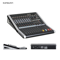 JT8i/JT12i/JT16i Console de mixage audio MP3 professionnelle 8/12/16 canaux 16DSP/chaque canal a 1 AUX pour système audio