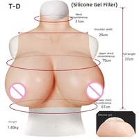 Prótesis de Senos de Silicona Realistas, Adhesivos de Senos Falsos para Travestis, Transgénero, Drag Queens, Cosplay, Prótesis Mamarias