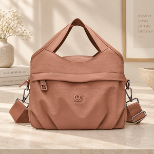 <strong>Ladies</strong> Hand Bag Lightweight Nylon Fabric Multi Pocket Waterproof Square Shape Zipper Closure OEM ODM Wholesale 10 Pcs Quality - Product Image 1