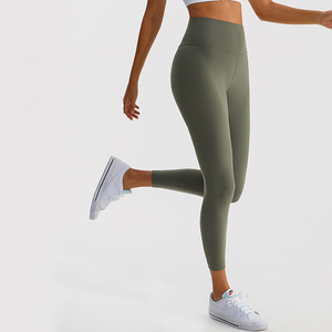 Pantaloni a compressione rapida con Logo personalizzato Plus Size pantaloni ad alta elasticità morbidi e lisci da donna Sport da Yoga Lifting Leggings - Product Image 5