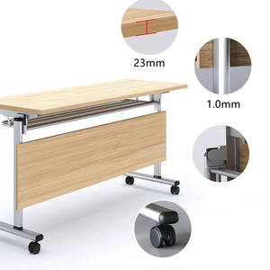 ผู้ผลิตเฟอร์นิเจอร์สำนักงานจีน โต๊ะประชุมพับได้ โต๊ะทำงานผู้บริหารสมัยใหม่ - Product Image 4