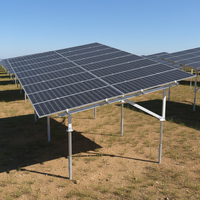 Tiang Pemasangan Panel Surya di Atap, Sistem Grid PV, Baja Anti Karat 304, Panjang Sesuai Pesanan, Tahan Lama 25 Tahun, Kit Rak Pemasangan, Garansi 12 Tahun