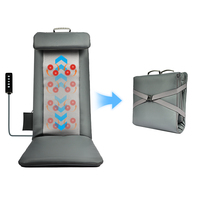 Tapis de massage flexible sur rail, pliable, chauffant, pétrissant, Shiatsu pour le mal de dos, usage domestique et professionnel, vente en gros, personnalisable