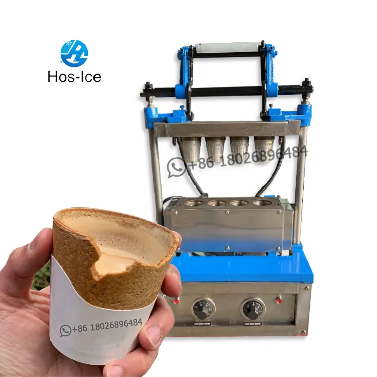commercial soft machine soft ice cream machine cone wafer making machine small edible coffee cup maker
