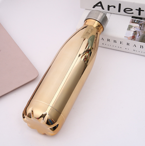 2019 Nouveautés Mince <span class=keywords><strong>Alcaline</strong></span> <span class=keywords><strong>Bouteille</strong></span> <span class=keywords><strong>D</strong></span>'<span class=keywords><strong>eau</strong></span> <span class=keywords><strong>En</strong></span> Acier Inoxydable Avec UV Peinture Couleur Or 500ml - Product Image 5