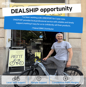 Bicicleta Eléctrica Plegable ONESPORT EU Stock Hybrid 250W con Batería de Litio, Fatbike Urbana para Mujer V20 48V IP54 Impermeable 20AH - Product Image 6