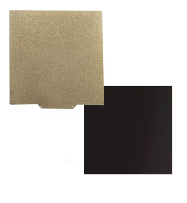 3D Printer Parts Spring Steel Sheet with One Side Smooth Black/golden PEI Coated 355mm*346mm for Bambu Lab H2D