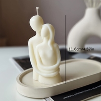 Bougie parfumée artisanale en cire de soja pour la Saint-Valentin, éco-responsable, sans fumée, pour la décoration intérieure, cadeau parfumé pour couple.
